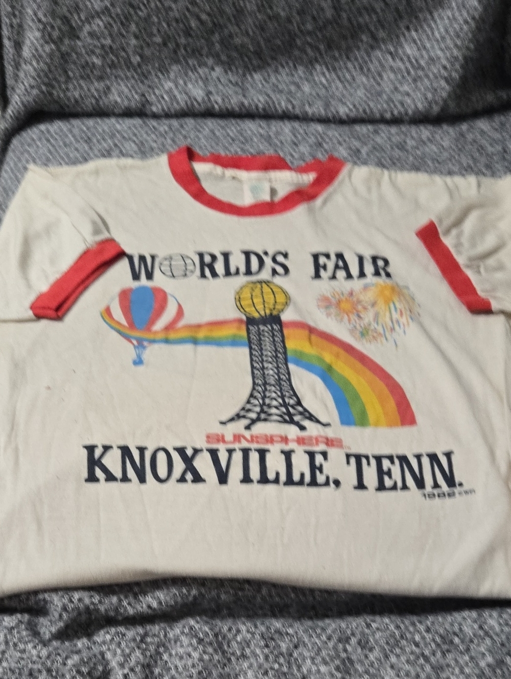 World's Fair Knoxville Short-Sleeve Ringer Tee - White/Red